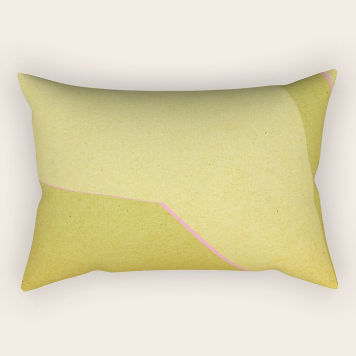 Abstract green and pink shapes Rectangular Pillow Gallery Image 2