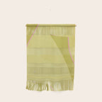 Abstract green and pink shapes Wall Hanging Gallery Image 1