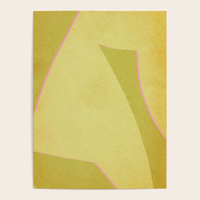 Abstract green and pink shapes Poster Gallery Image 4