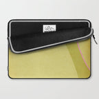 Abstract green and pink shapes Laptop Sleeve Gallery Image 2