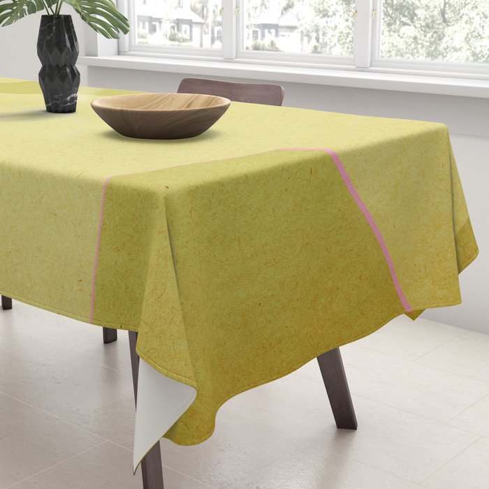 Abstract green and pink shapes Tablecloth Gallery Image 3