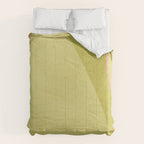 Abstract green and pink shapes Comforter Gallery Image 6