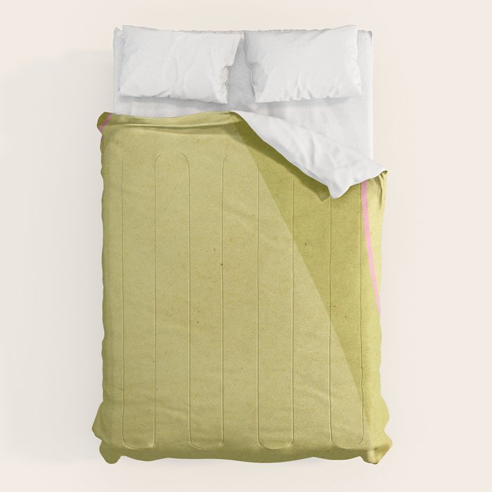 Abstract green and pink shapes Comforter Gallery Image 6