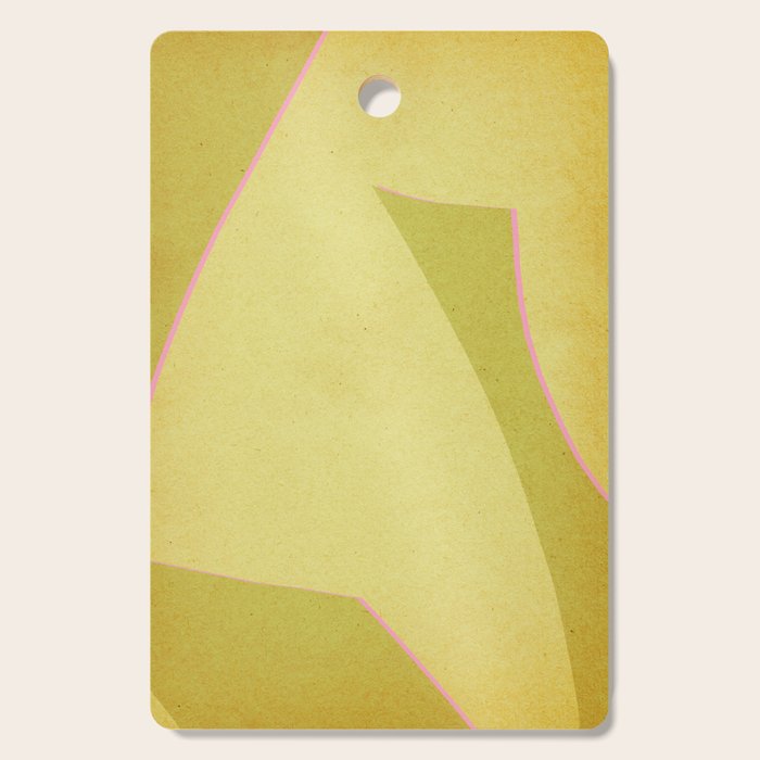 Abstract green and pink shapes Cutting Board Gallery Image 1