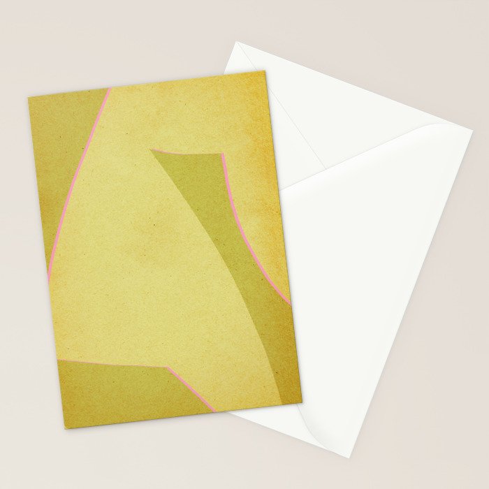 Abstract green and pink shapes Stationery Card Gallery Image 2
