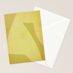 Abstract green and pink shapes Stationery Card Gallery Image 2