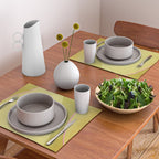 Abstract green and pink shapes Placemat Gallery Image 2