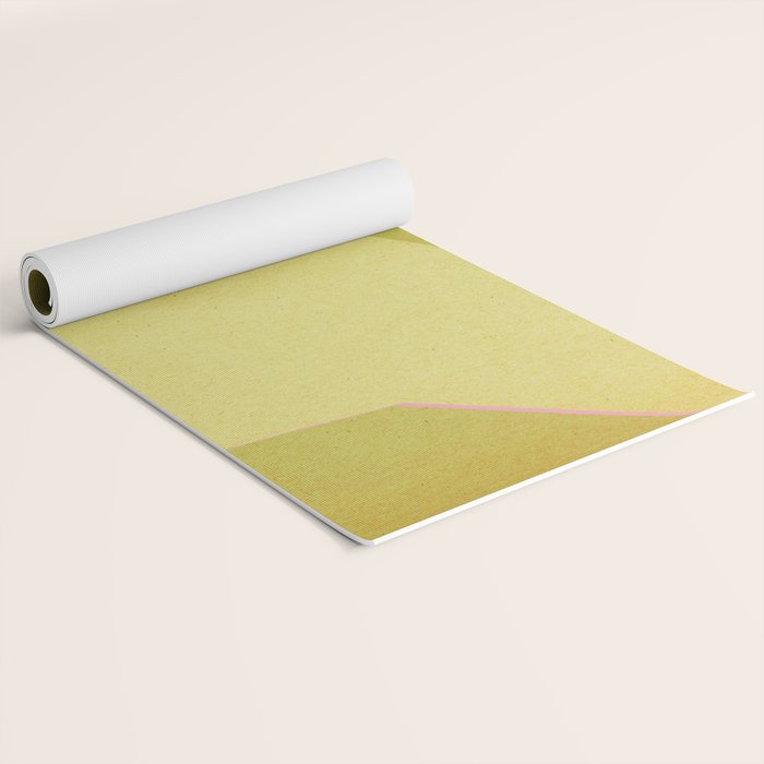 Abstract green and pink shapes Yoga Mat Gallery Image 2