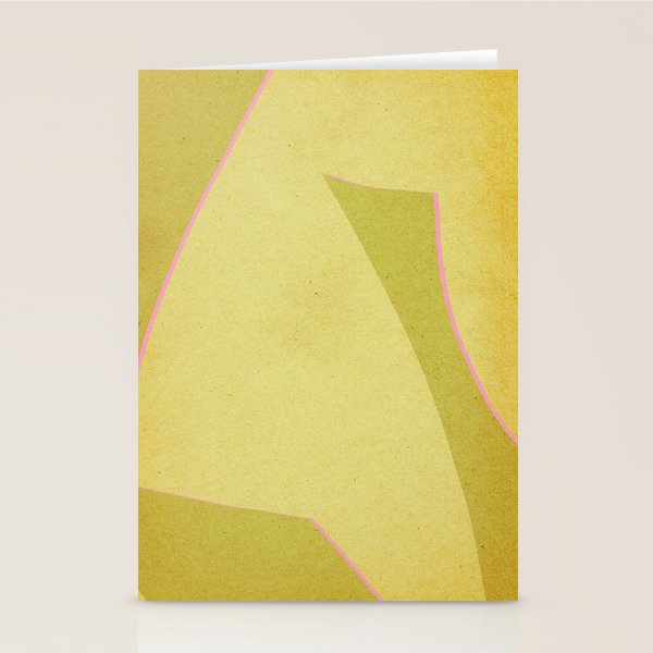 Abstract green and pink shapes Stationery Card Gallery Image 2