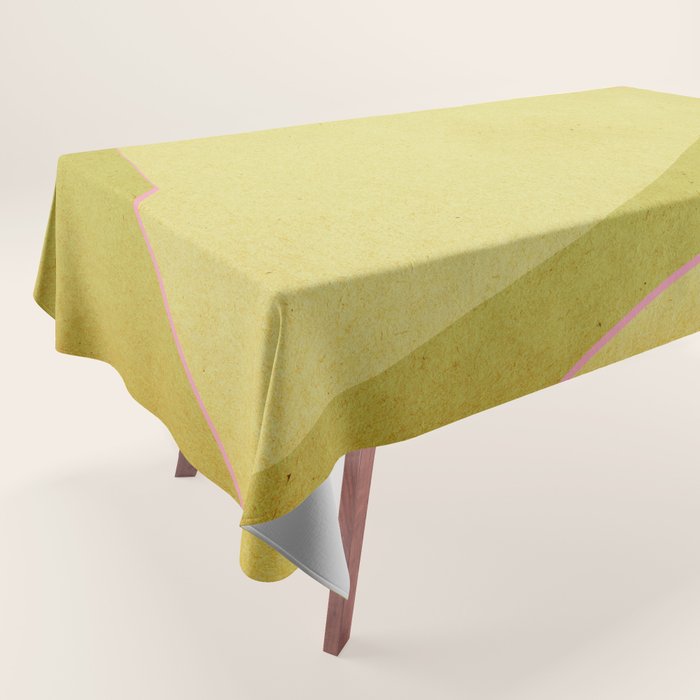 Abstract green and pink shapes Tablecloth Gallery Image 1