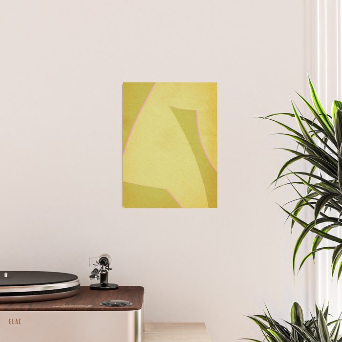 Abstract green and pink shapes Poster Gallery Image 2