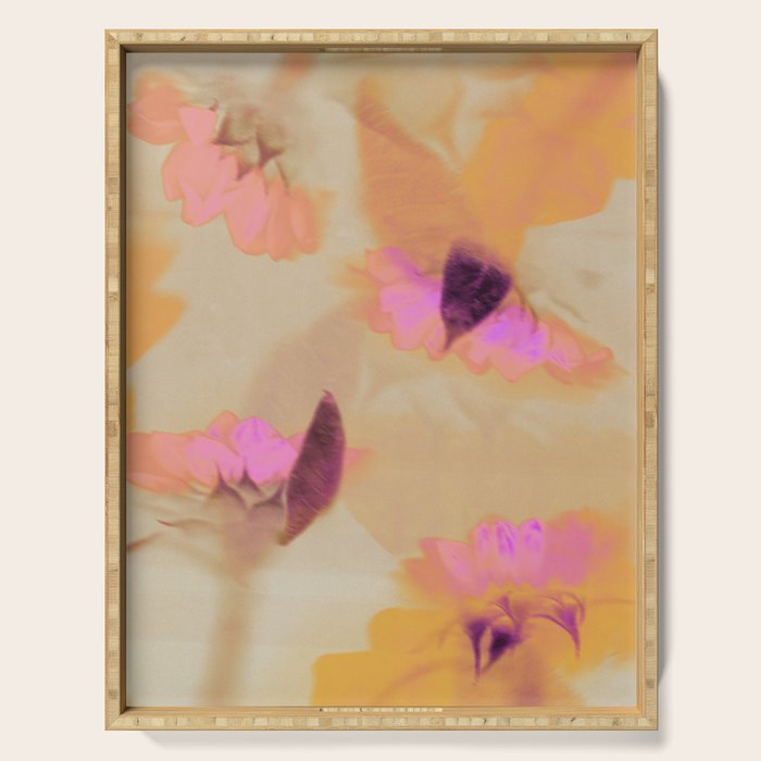 Digital Bloom #1 Serving Tray Gallery Image 1