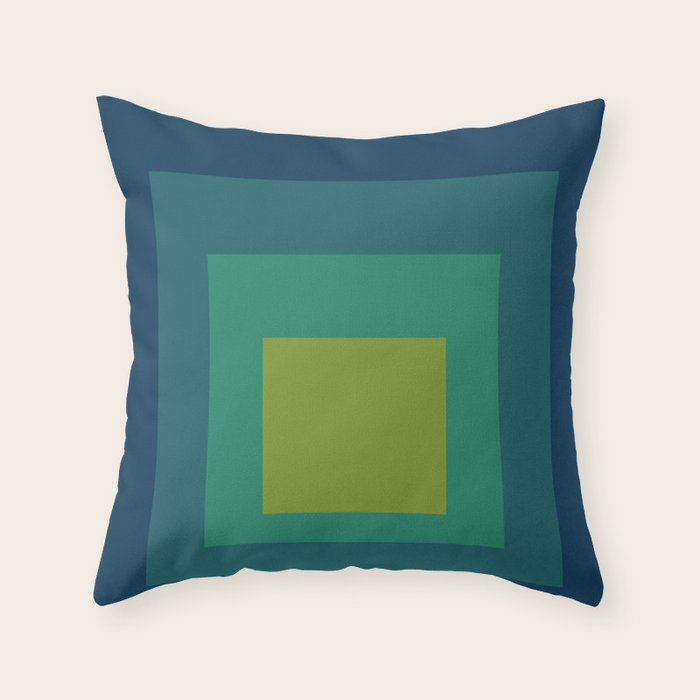 color square 16 Throw Pillow Gallery Image 6