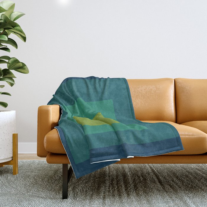 color square 16 Throw Blanket Gallery Image 1