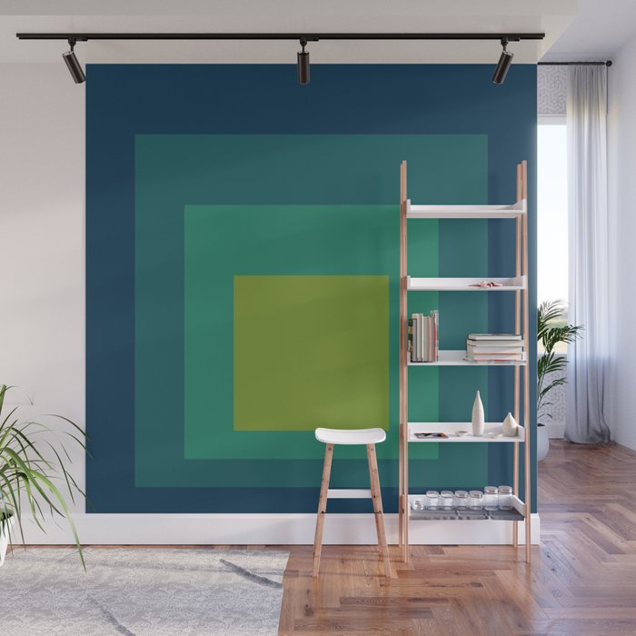 color square 16 Wall Mural Gallery Image 1