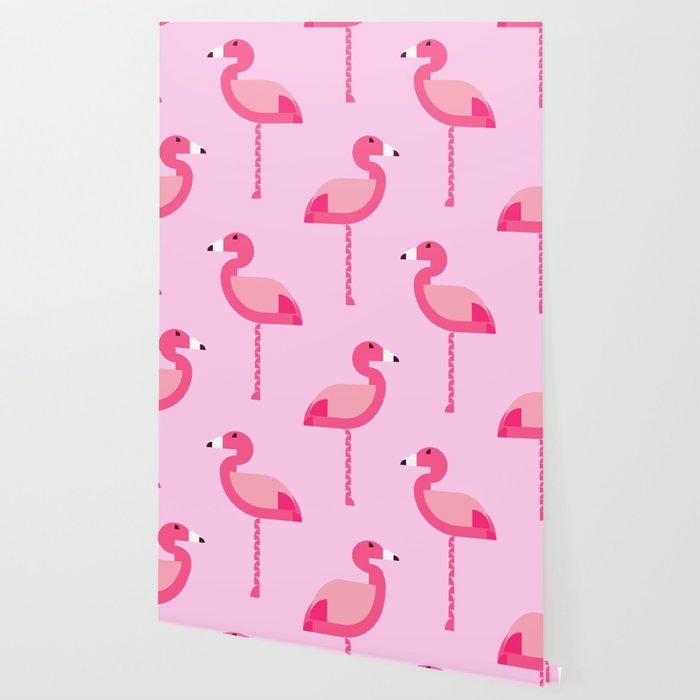 Geometric flamingo Wallpaper Gallery Image 2