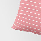 Minimal Arch XXIX Coral Pink Modern Geometric Lines Pillow Sham Gallery Image 4