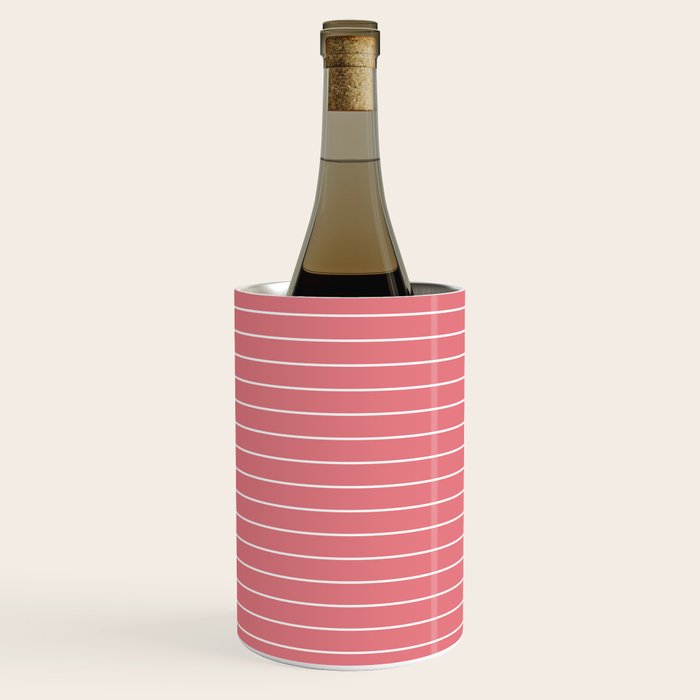 Minimal Arch XXIX Coral Pink Modern Geometric Lines Wine Chiller Gallery Image 1