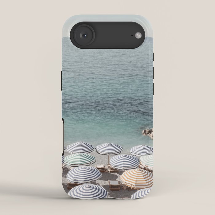 Seaside Patterns - Pastel Umbrella Coastal Print iPhone Case Gallery Image 2