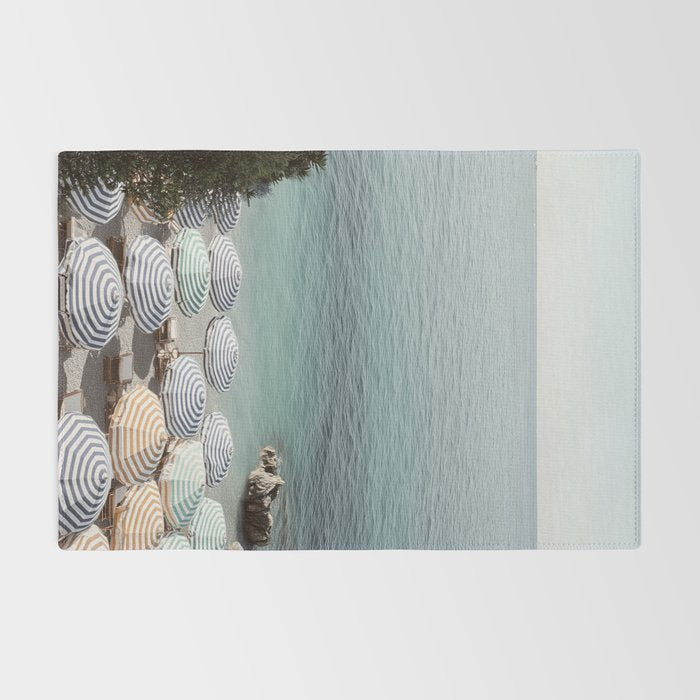 Seaside Patterns - Pastel Umbrella Coastal Print Rug Gallery Image 2