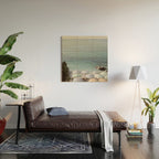 Seaside Patterns - Pastel Umbrella Coastal Print Wood Wall Art Gallery Image 2