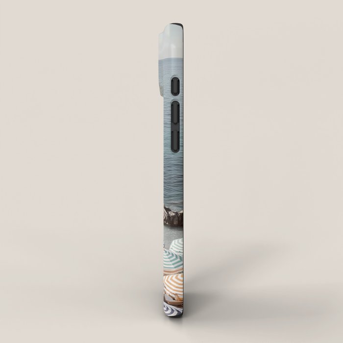 Seaside Patterns - Pastel Umbrella Coastal Print iPhone Case Gallery Image 2