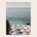 Seaside Patterns - Pastel Umbrella Coastal Print Poster Gallery Image 4