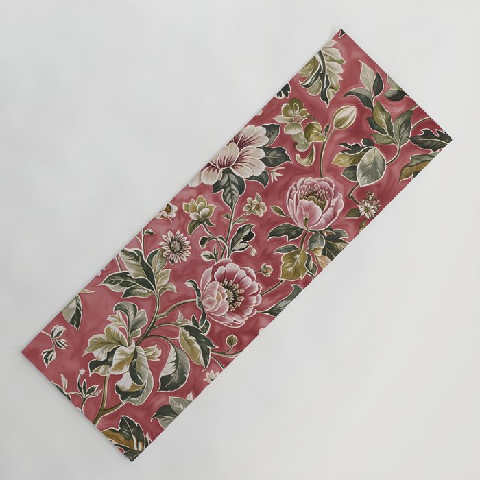 Peruvian Pink Floral Yoga Mat Gallery Image 1