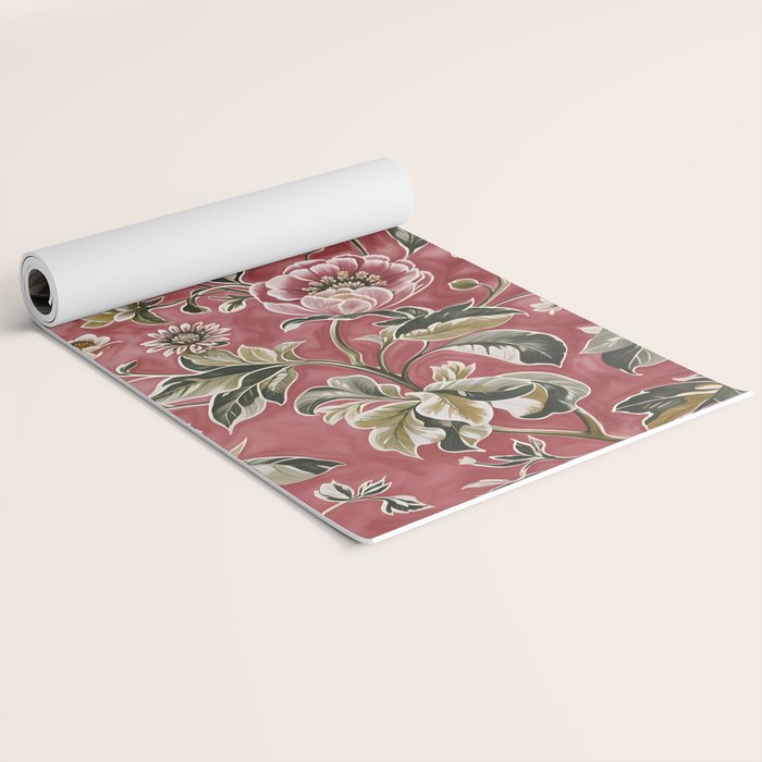 Peruvian Pink Floral Yoga Mat Gallery Image 2