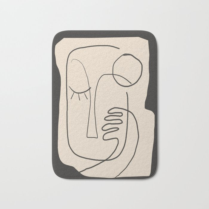 Abstract Face 4 Bath Mat Gallery Image 1