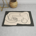 Abstract Face 4 Rug Gallery Image 1