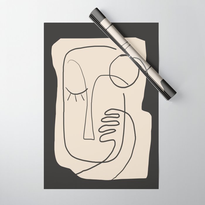 Abstract Face 4 Wrapping Paper Gallery Image 1