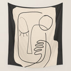 Abstract Face 4 Wall Tapestry Gallery Image 4