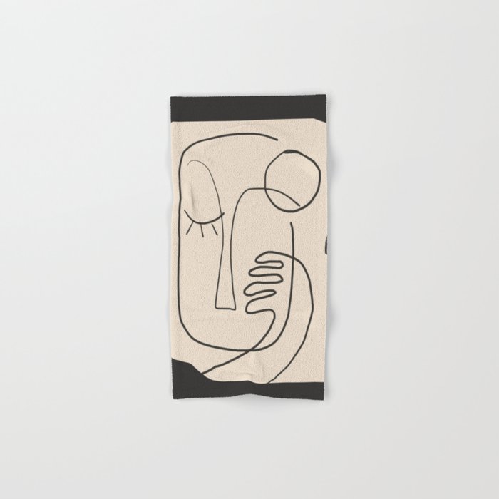 Abstract Face 4 Towels Gallery Image 1