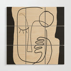 Abstract Face 4 Wood Wall Art Gallery Image 1