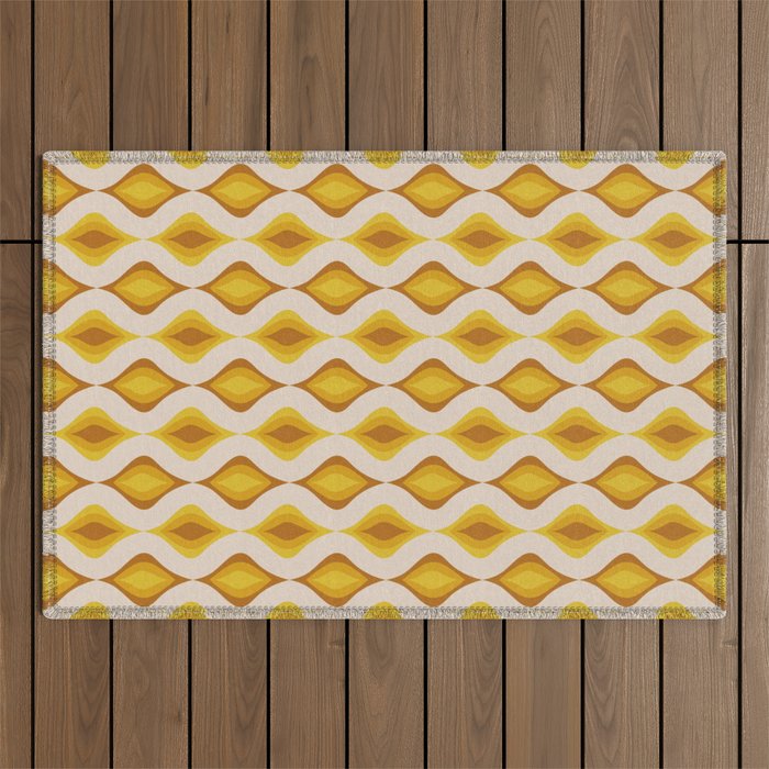 Retro Pattern #2 Outdoor Rug Gallery Image 1