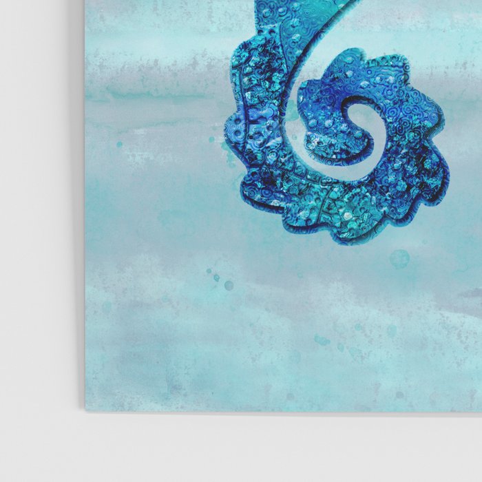 Blue Seahorse Couple Underwater Poster Gallery Image 3