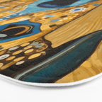 Blue and Gold Klimt Dog Bath Mat Gallery Image 3