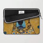 Blue and Gold Klimt Dog Laptop Sleeve Gallery Image 2