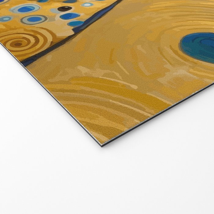 Blue and Gold Klimt Dog Welcome Mat Gallery Image 2