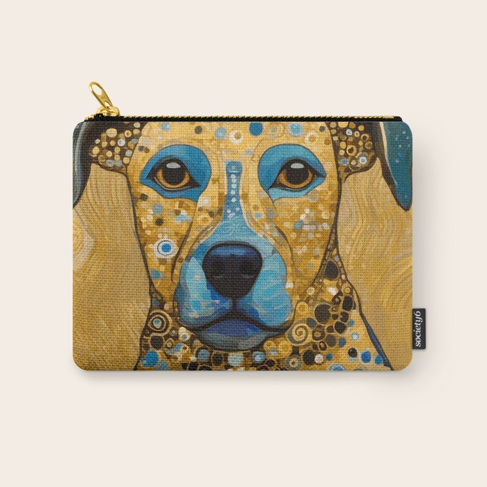 Blue and Gold Klimt Dog Carry All Pouch Gallery Image 1
