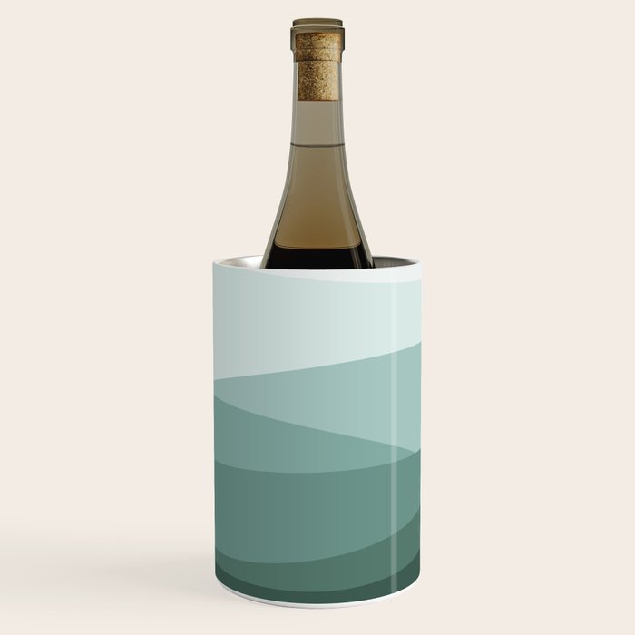 Mountain, Landscape, Green, Ombre Paintings Wine Chiller Gallery Image 1