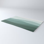 Mountain, Landscape, Green, Ombre Paintings Rug Gallery Image 3