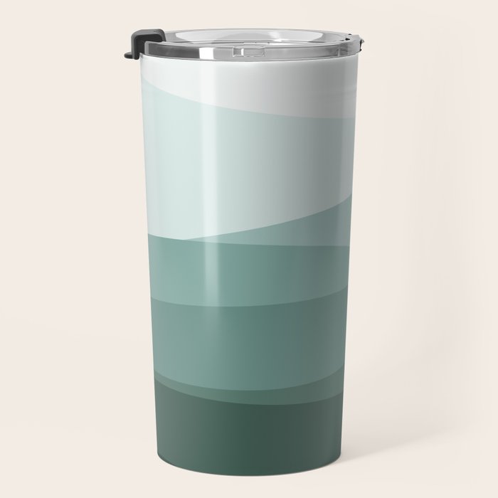 Mountain, Landscape, Green, Ombre Paintings Travel Mug Gallery Image 3
