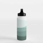 Mountain, Landscape, Green, Ombre Paintings Water Bottle Gallery Image 3
