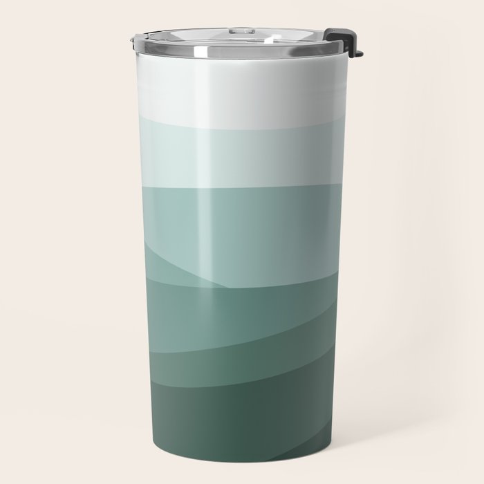 Mountain, Landscape, Green, Ombre Paintings Travel Mug Gallery Image 2