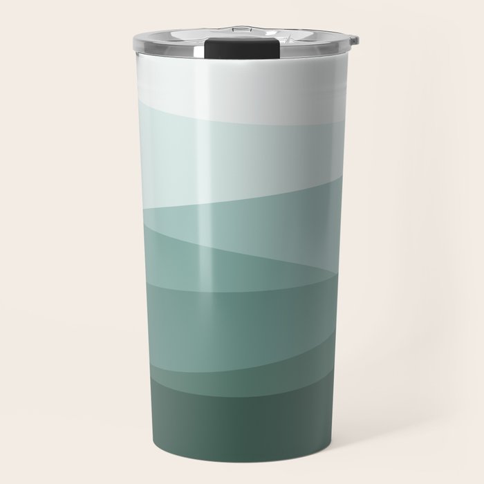 Mountain, Landscape, Green, Ombre Paintings Travel Mug Gallery Image 1