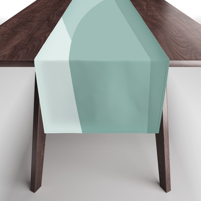 Mountain, Landscape, Green, Ombre Paintings Table Runner Gallery Image 1