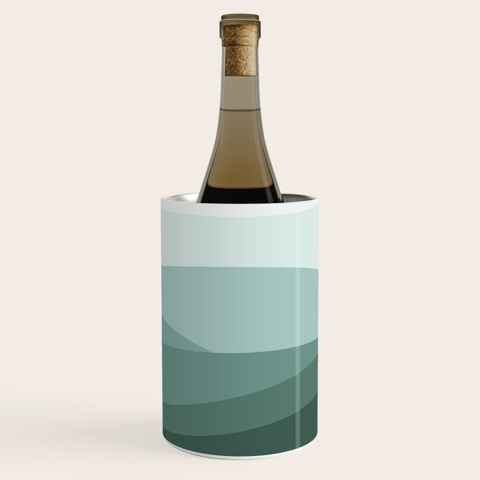 Mountain, Landscape, Green, Ombre Paintings Wine Chiller Gallery Image 3