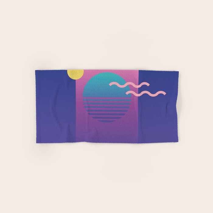 Memphis Pattern 36 / 80s - 90s Retro Bath Towel Gallery Image 1